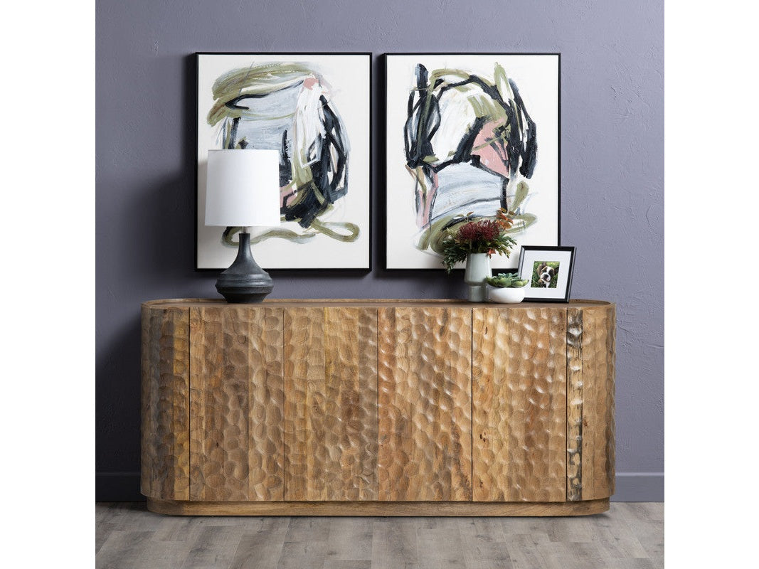 Gibson Brown Four-Door Sideboard by Crestview at Eve Furniture