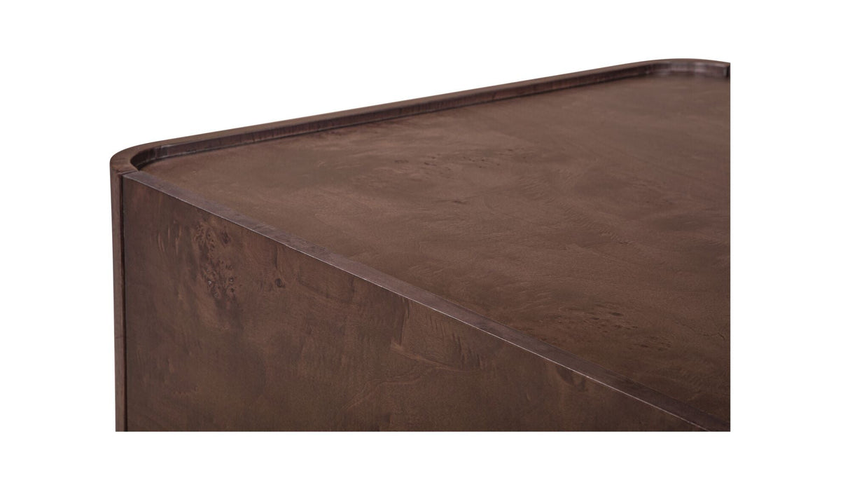 Gibson Coffee Table Burl by Moe's Home at Eve Furniture