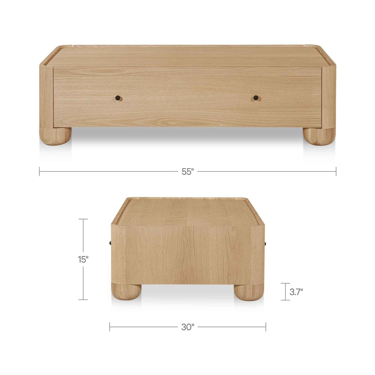 Gibson Natural Coffee Table by Moe's Home at Eve Furniture