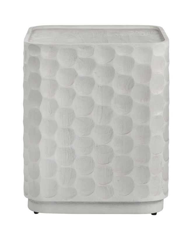 Gibson White End Table by Crestview at Eve Furniture