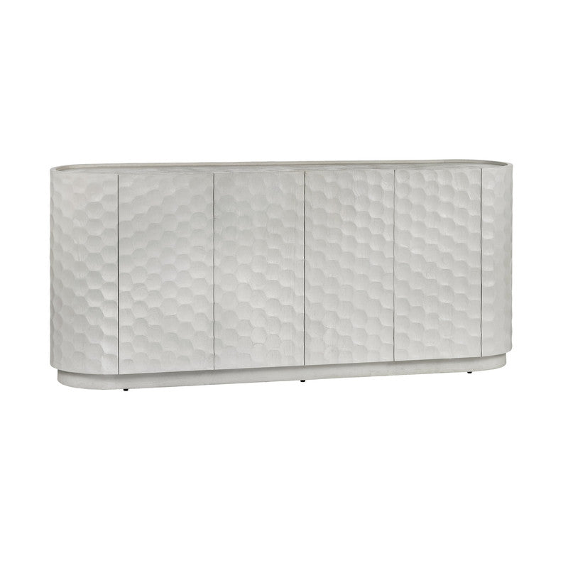 Gibson White Four-Door Sideboard by Crestview at Eve Furniture