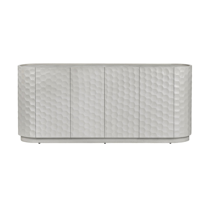 Gibson White Four-Door Sideboard by Crestview at Eve Furniture