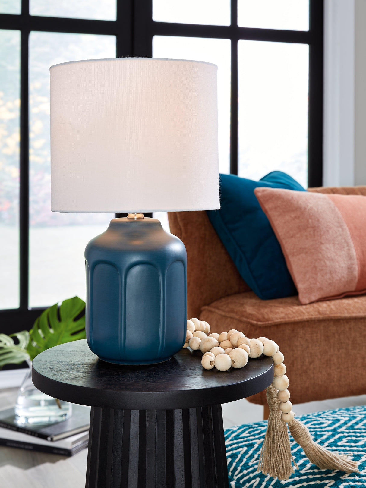 Gierburg Teal Table Lamp by Ashley at Eve Furniture