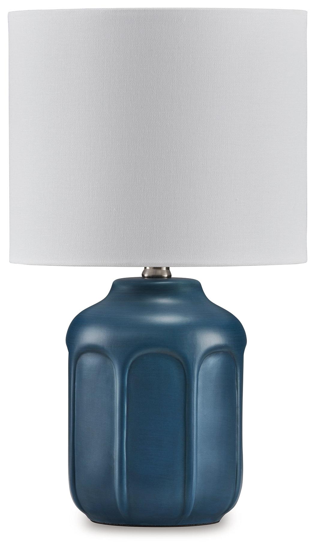 Gierburg Teal Table Lamp by Ashley at Eve Furniture
