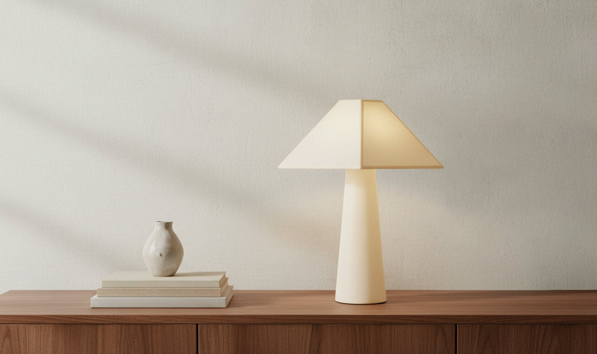Gigi Table Lamp Cream by Moe's Home at Eve Furniture