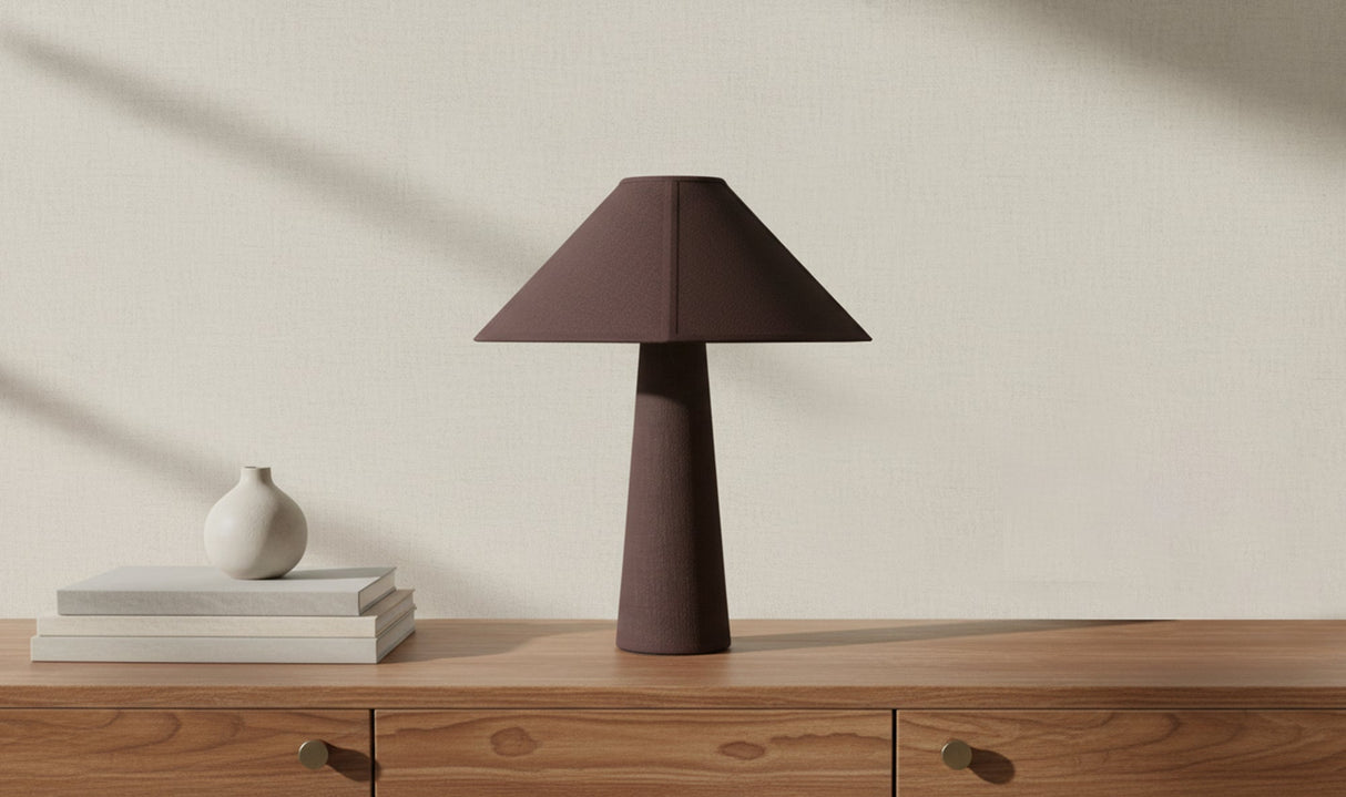 Gigi Table Lamp Dark Brown by Moe's Home at Eve Furniture
