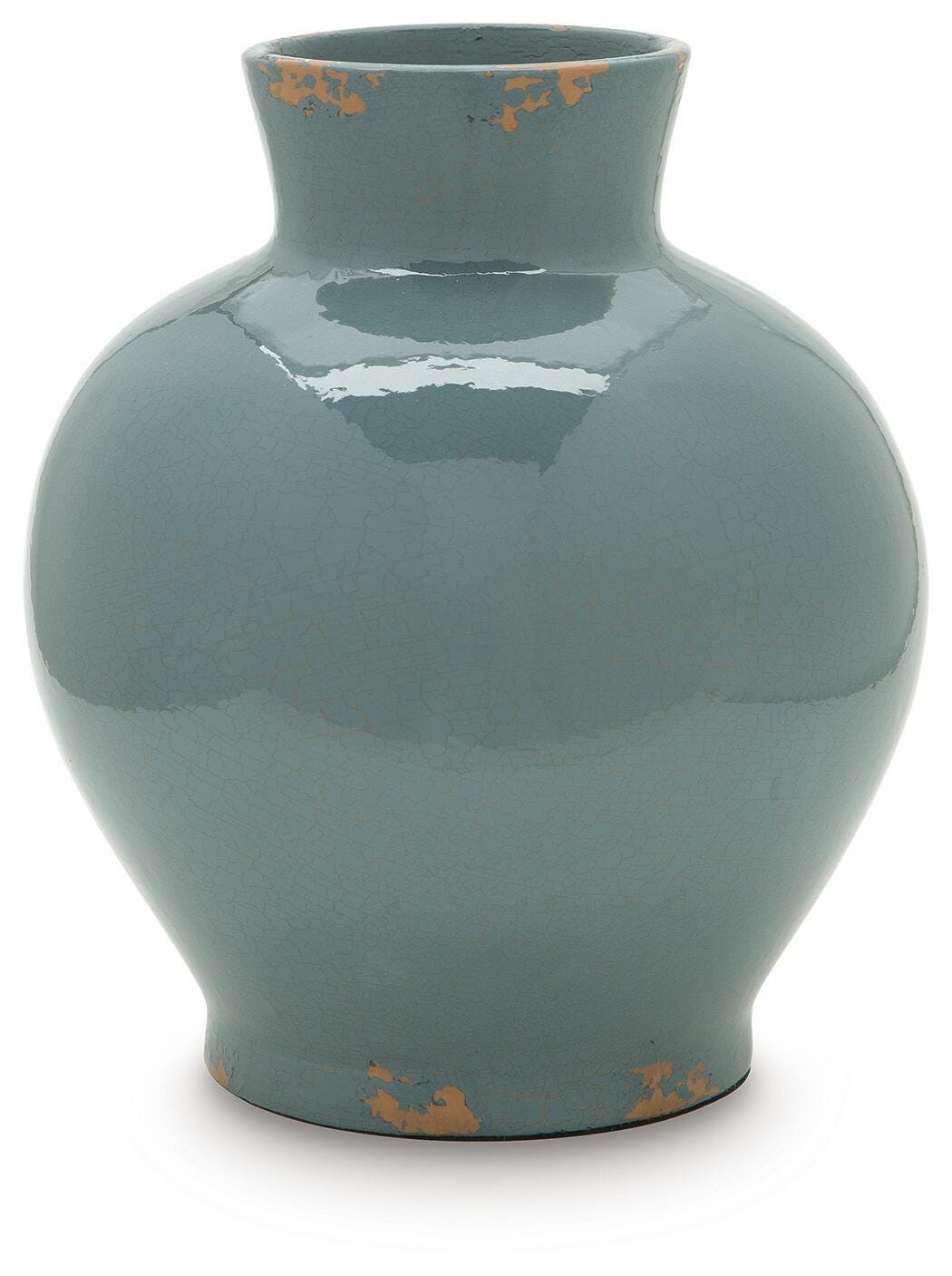 Giliburgh Antique Blue Vase by Ashley at Eve Furniture