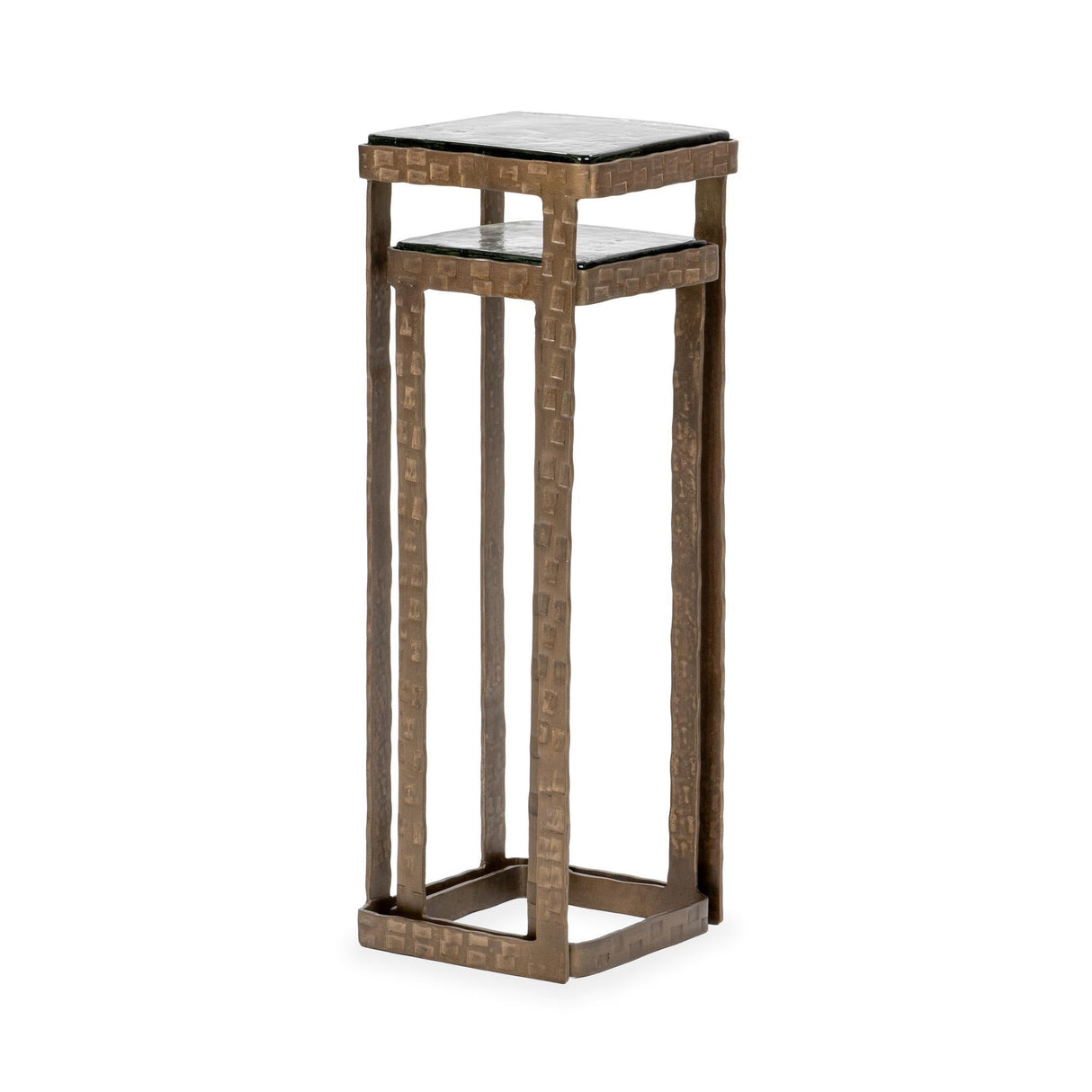 Gillian Nesting Accent Tables, Set of 2 - Brass by Classic Home at Eve Furniture