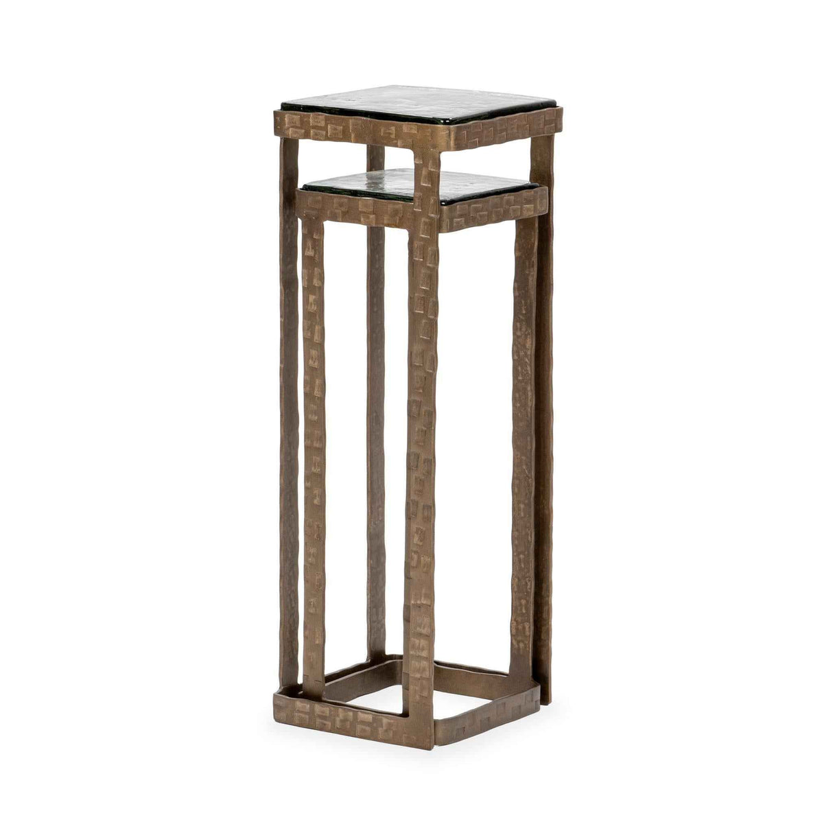 Gillian Nesting Accent Tables, Set of 2 - Brass by Classic Home at Eve Furniture