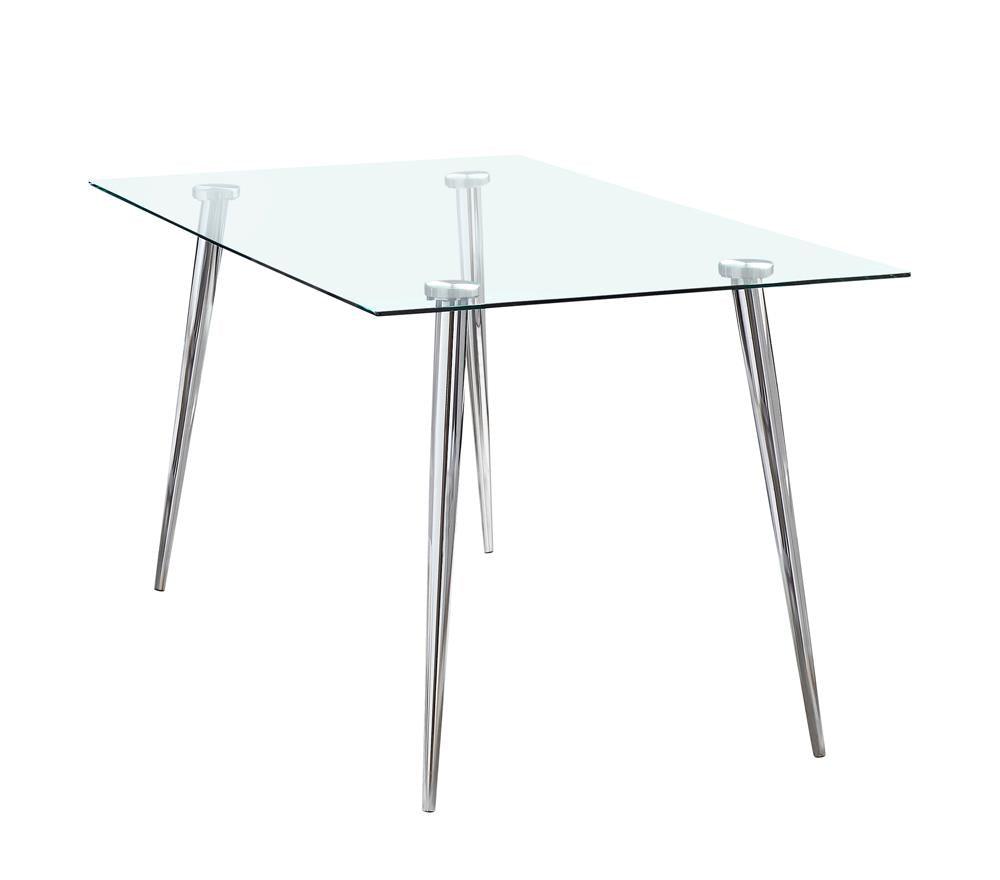 Gilman Rectangle Glass Top Dining Table by Coaster at Eve Furniture
