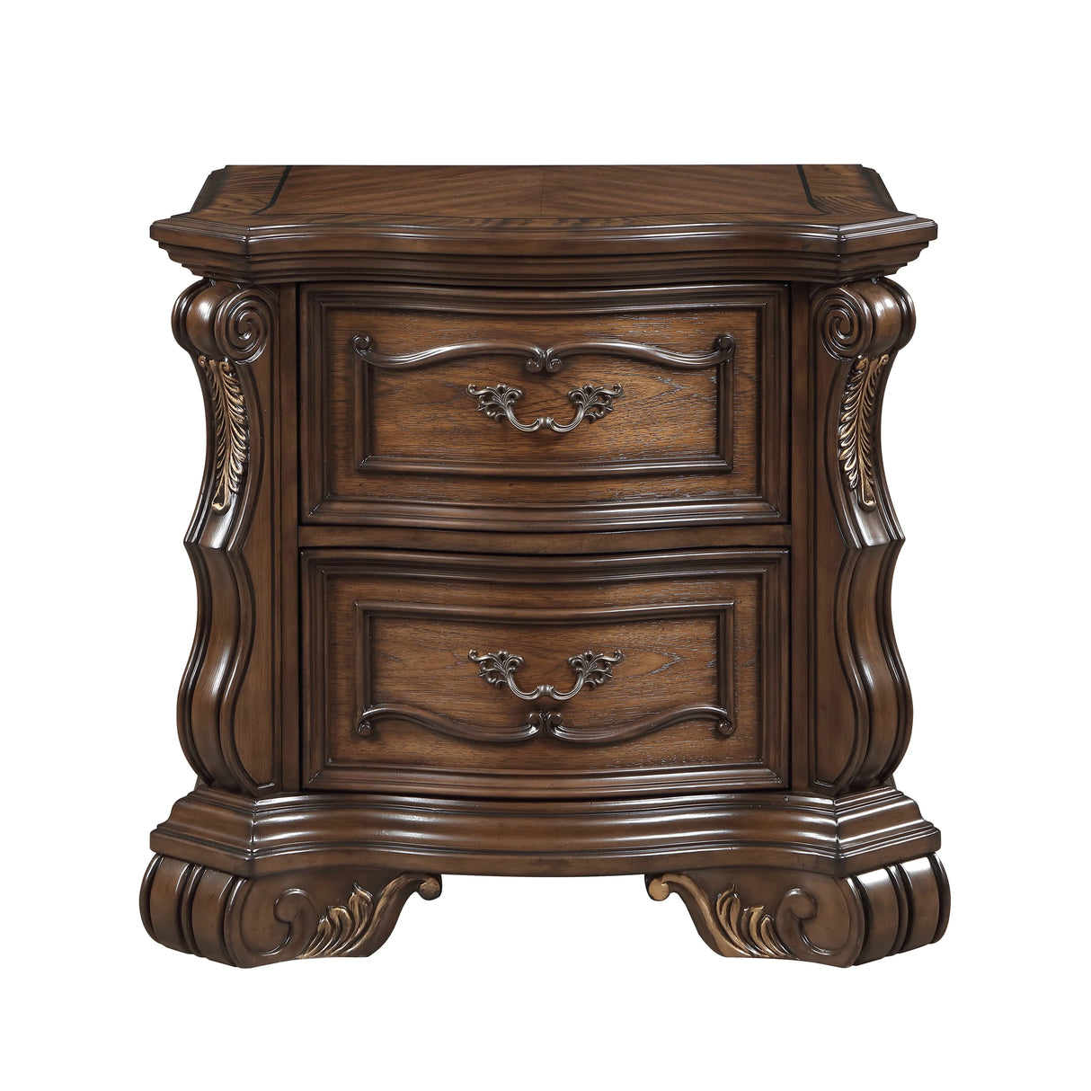Gilmartin Dark Brown Nightstand by Homelegance at Eve Furniture