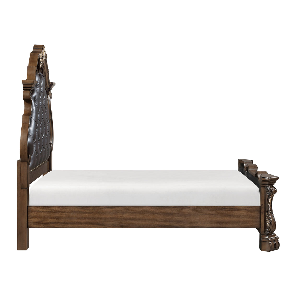 Gilmartin Dark Brown Queen Panel Bed by Homelegance at Eve Furniture