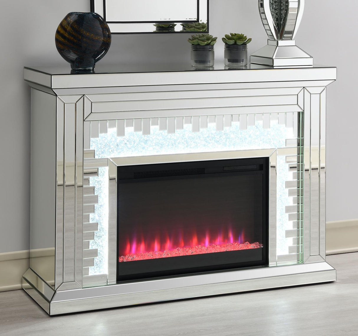 Gilmore Rectangular Freestanding Fireplace Mirror by Coaster at Eve Furniture