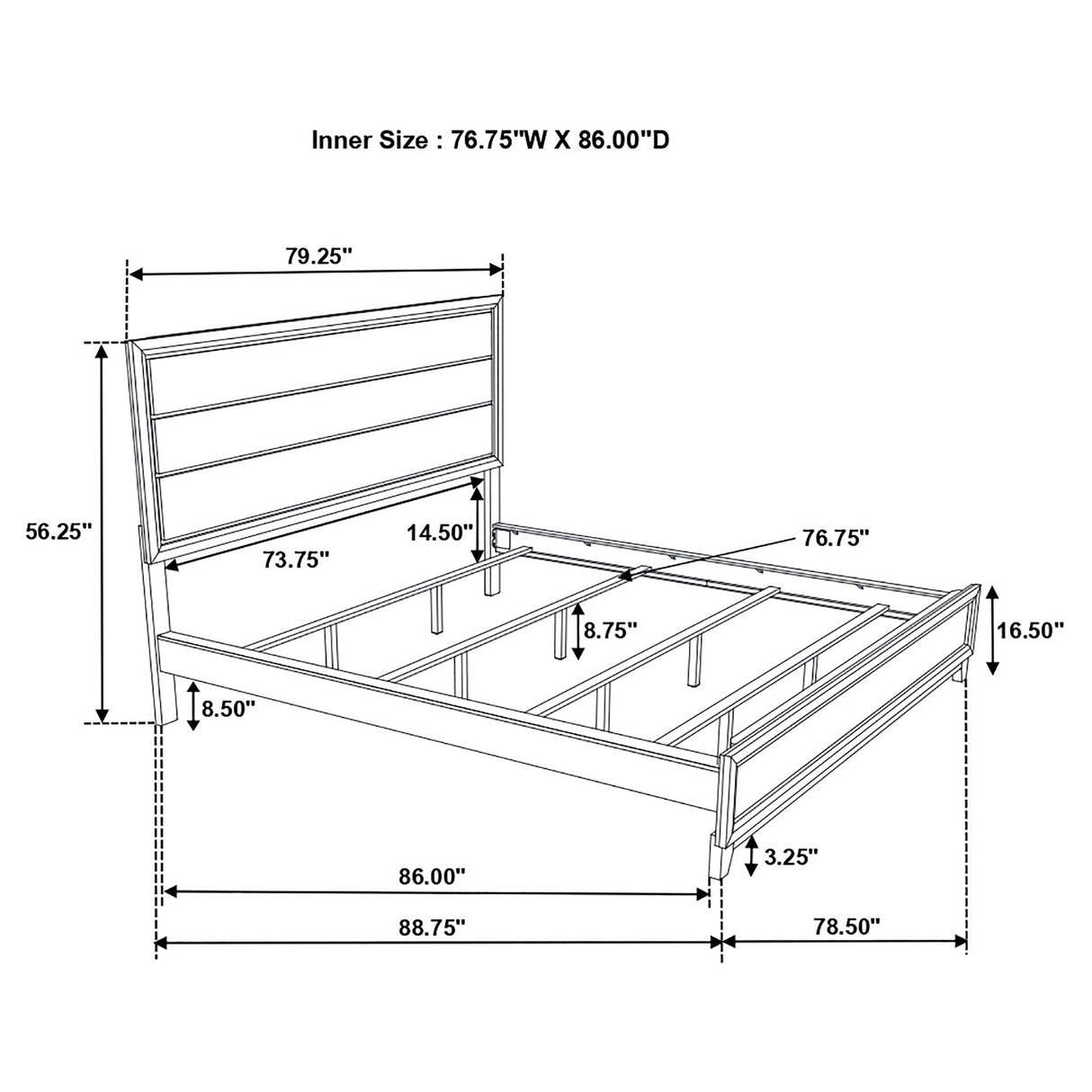 Gintey Four-piece California King Bedroom Set Grey Oak by Coaster at Eve Furniture