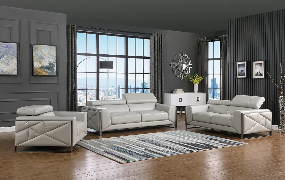 Giorgio Light Grey Living Room Set by New Era Innovations at Eve Furniture
