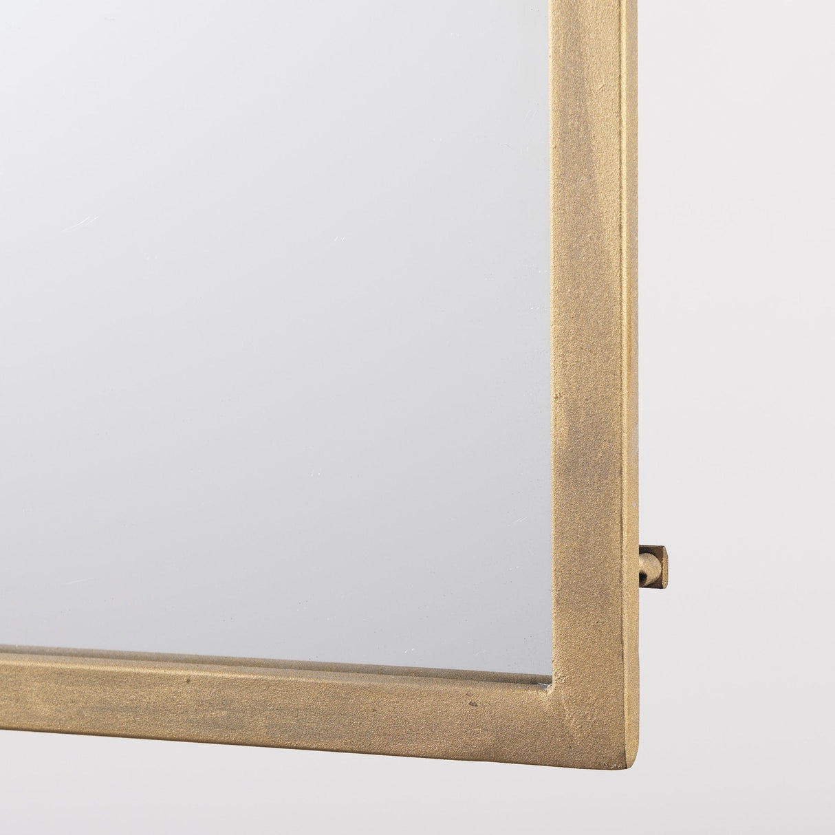 Giovanna Gold Metal Frame Rounded Arch Vanity Mirror by Mercana at Eve Furniture