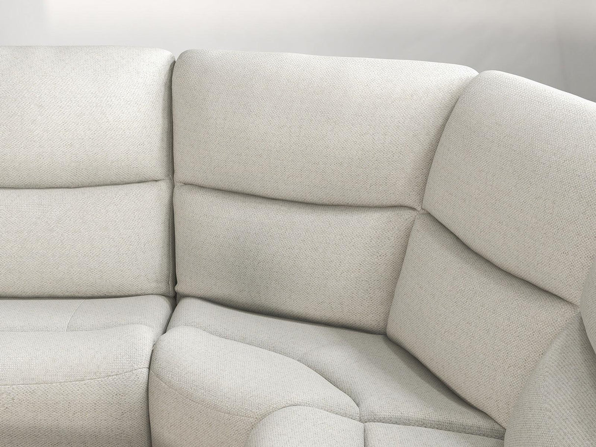 Giraldus Beige Motion Manual Reclining Sectional by Furniture of America at Eve Furniture