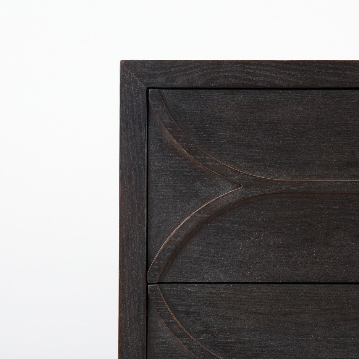 Giselle I 40L x 16W Dark Brown Fir Veneer 3 Drawer Accent Cabinet by Mercana at Eve Furniture