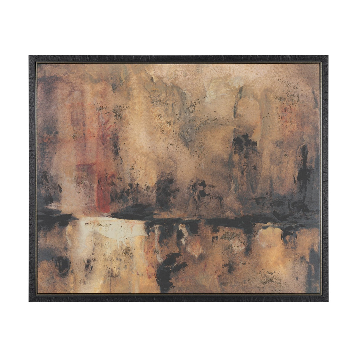 Give or Take by Ira Havuka Hand-Embellished Textured Framed Canvas Artwork by Mercana at Eve Furniture