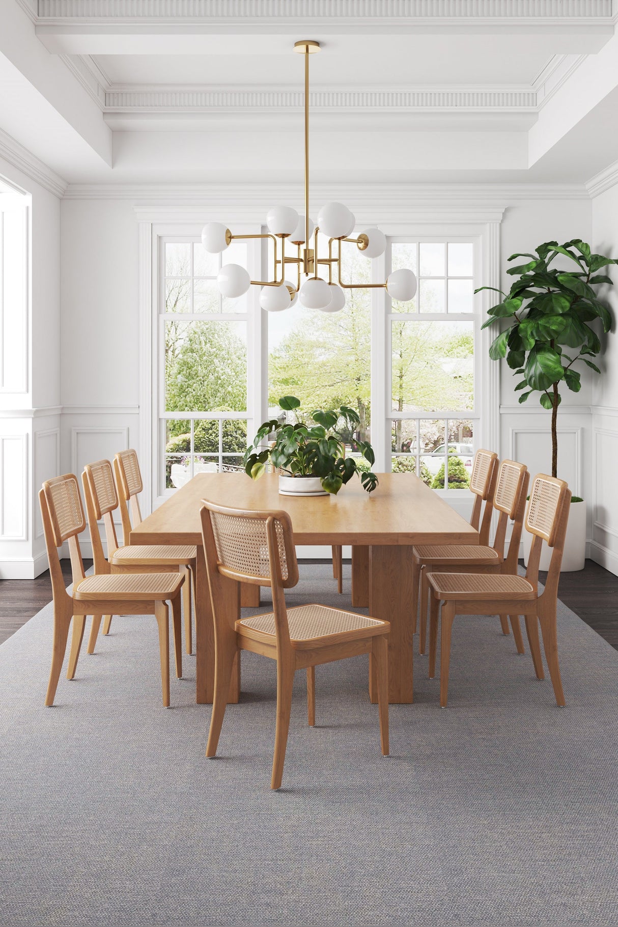 Giverny Dining Chair in Nature Cane (set of 2) by Manhattan Comfort at Eve Furniture