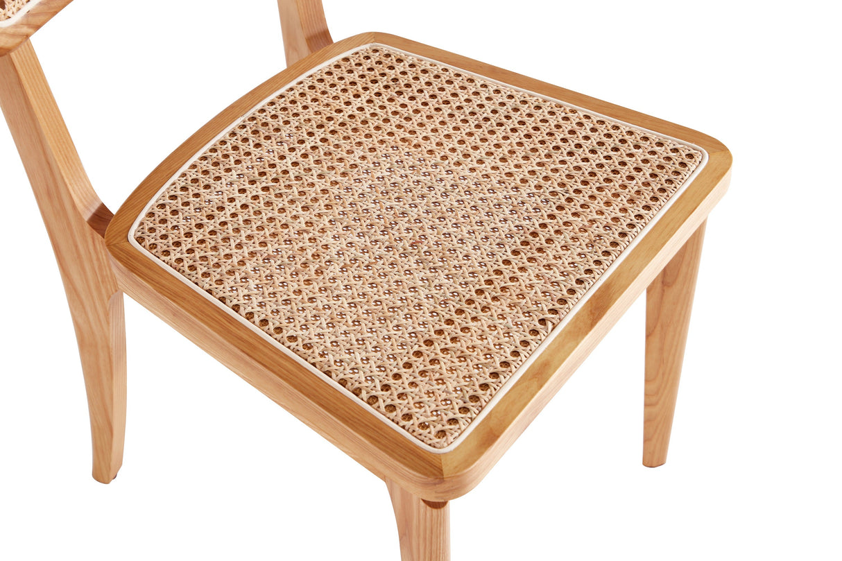 Giverny Dining Chair in Nature Cane (set of 2) by Manhattan Comfort at Eve Furniture