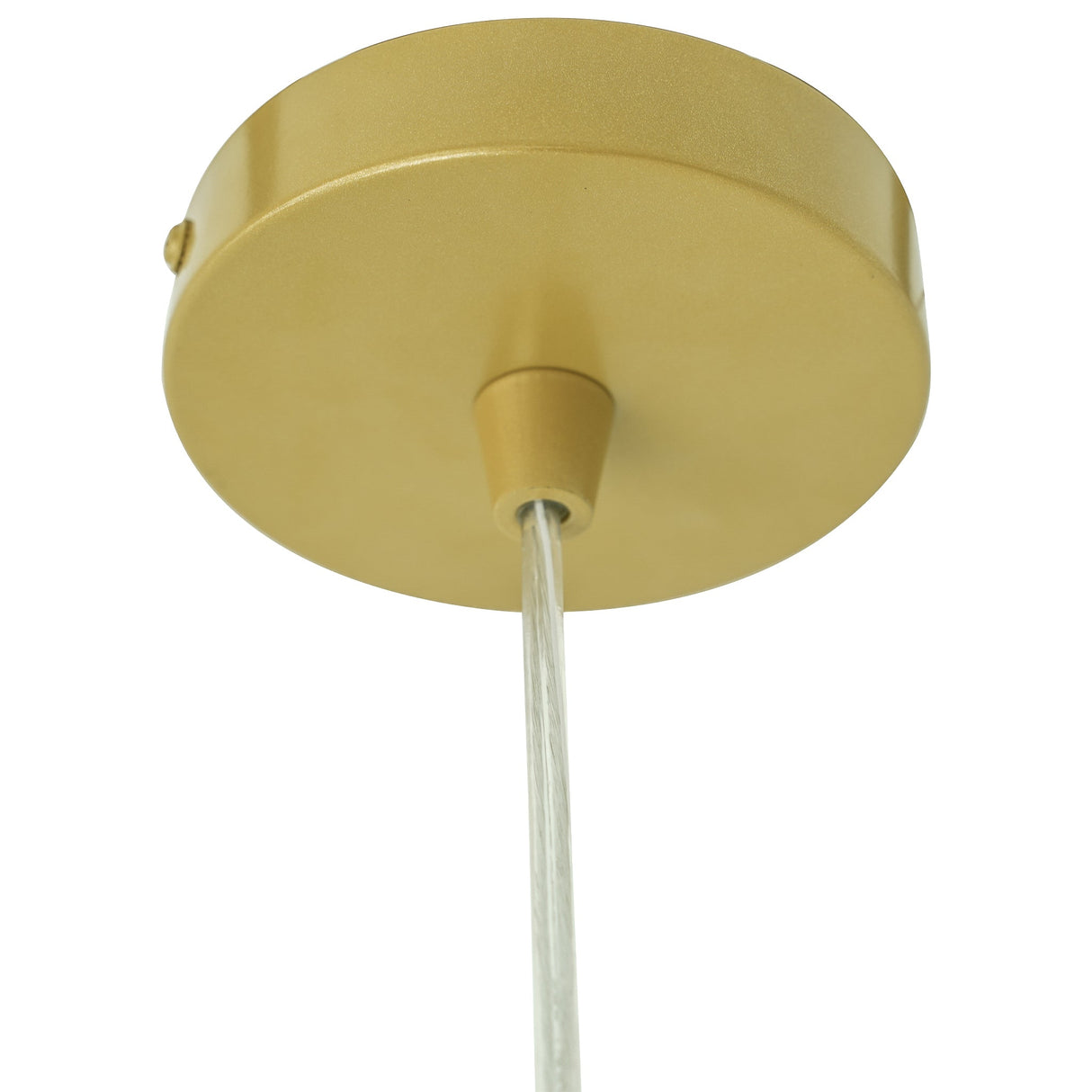 Glacier Pendant Lamp - Oak + Natural + Gold by Ashcroft Furniture at Eve Furniture