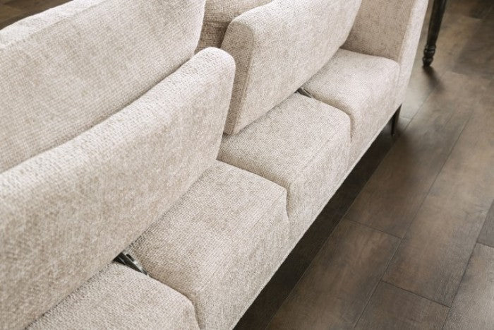 Gladbach Light Brown Upholstery Living Room Set by Furniture of America at Eve Furniture