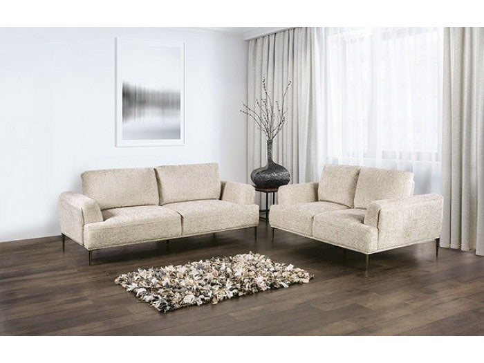 Gladbach Light Brown Upholstery Living Room Set by Furniture of America at Eve Furniture