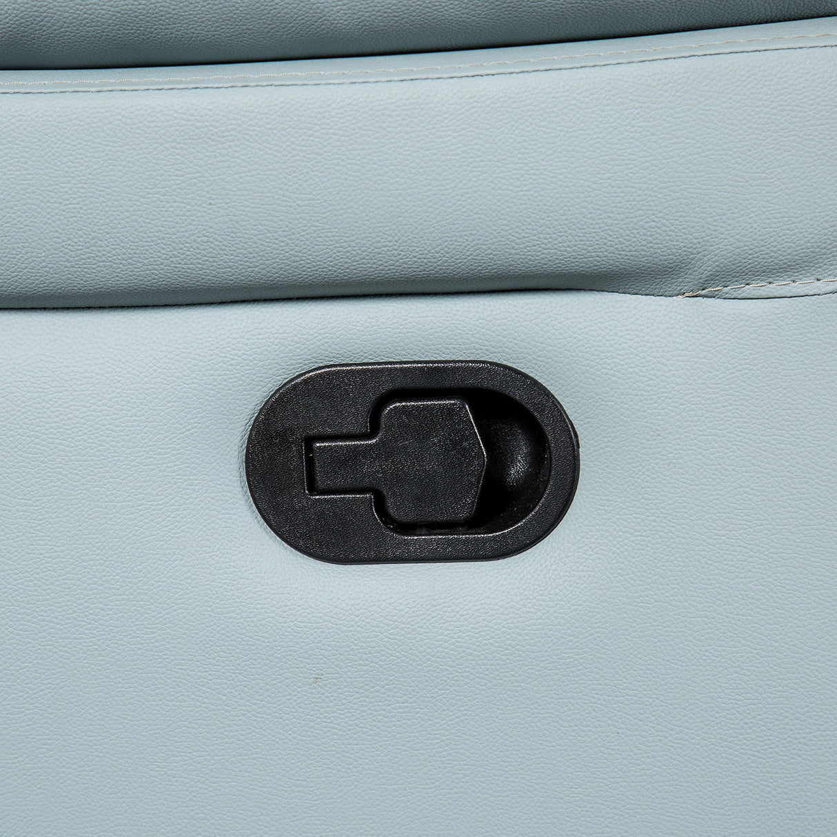 Glarus Powder Blue Leather Match Reclining Living Room Set by Furniture of America at Eve Furniture