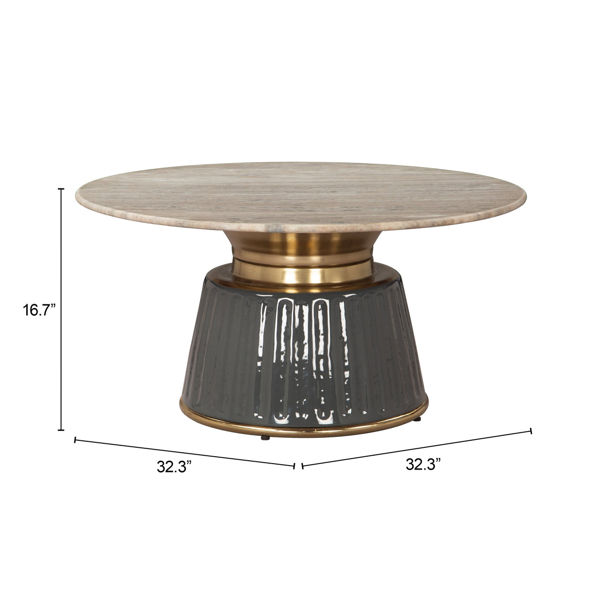 Glasa Multicolor Coffee Table by Zuomod at Eve Furniture