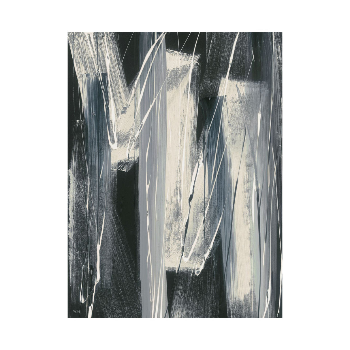 Glass Shower I by Mercana Studio a Hand Embellished Textured Canvas by Mercana at Eve Furniture