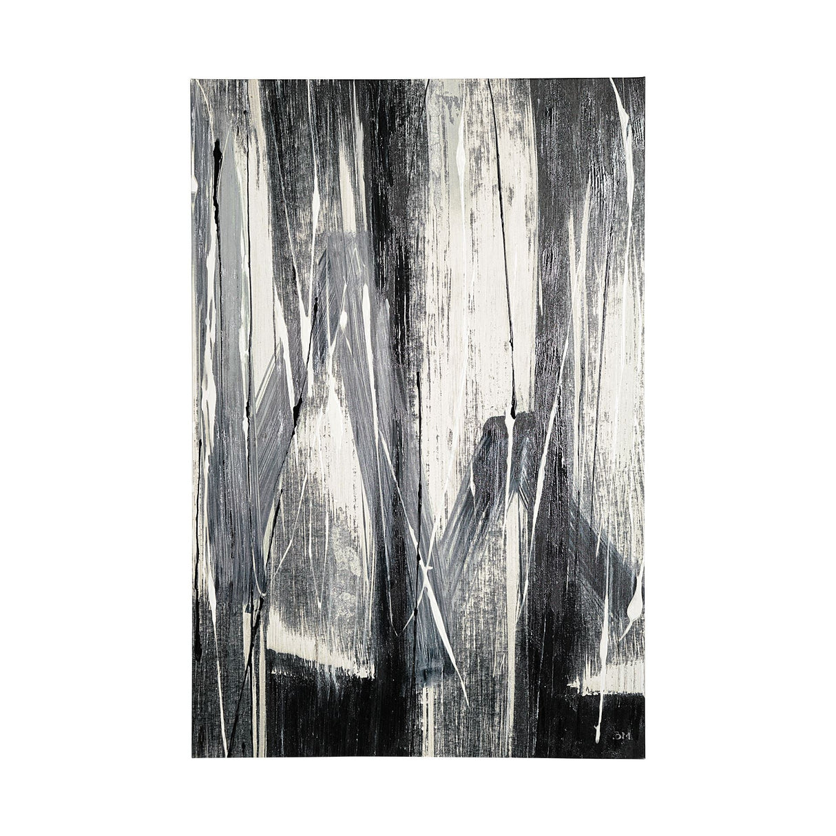Glass Shower II by Mercana Studio a Hand Embellished Textured Canvas by Mercana at Eve Furniture