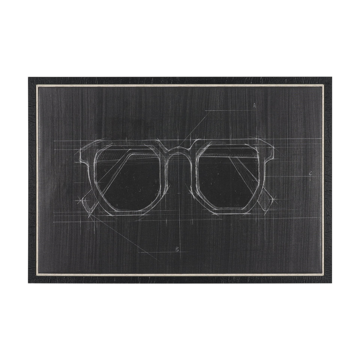 Glasses I by Dayna Matthews a Hand Embellished Textured Framed Canvas by Mercana at Eve Furniture