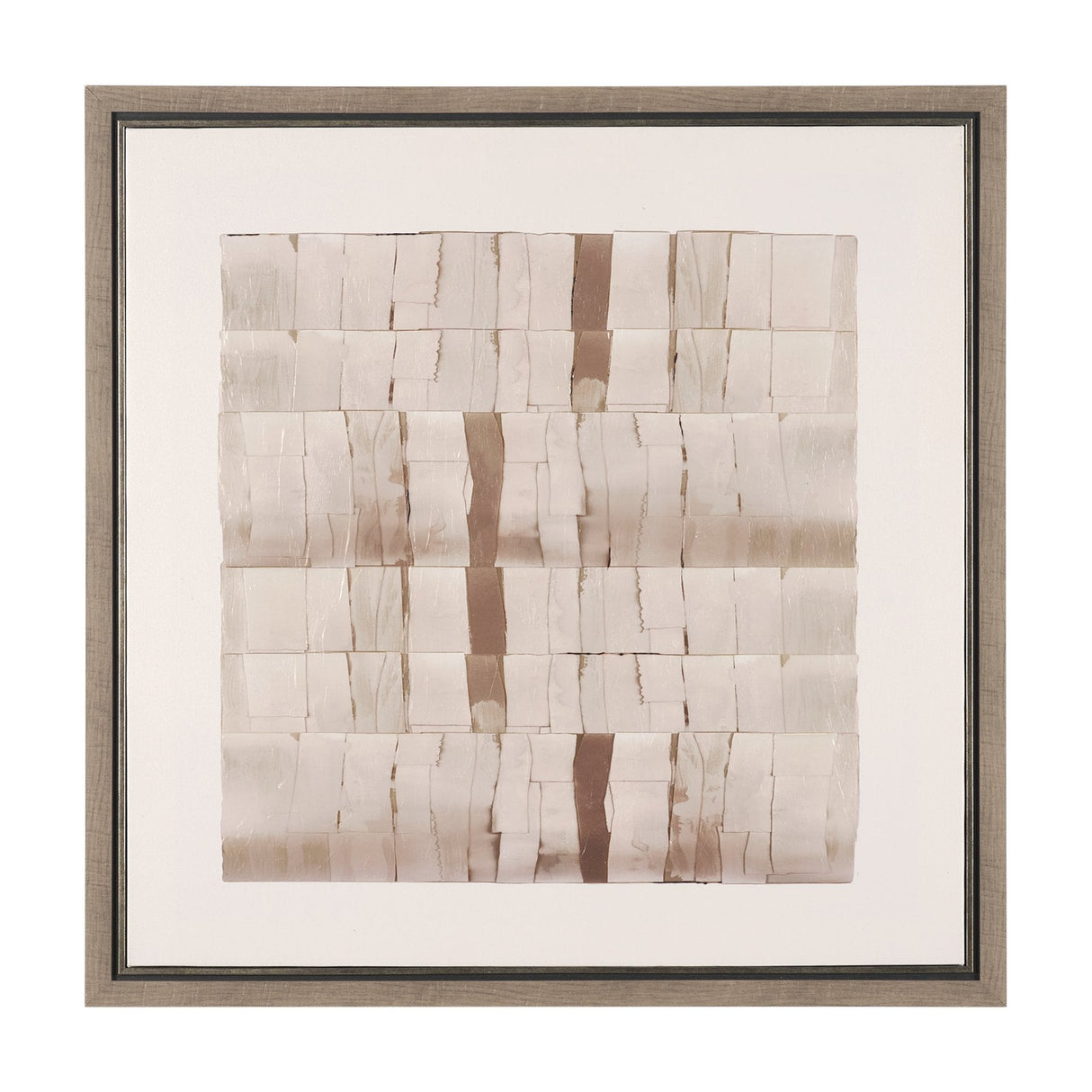 Glazed Echoes White III by Cartissi Hand-Embellished Textured Framed Canvas Artwork by Mercana at Eve Furniture