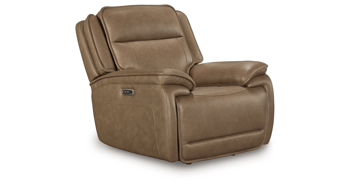 Glencroft Sahara Power Recliner by Ashley at Eve Furniture