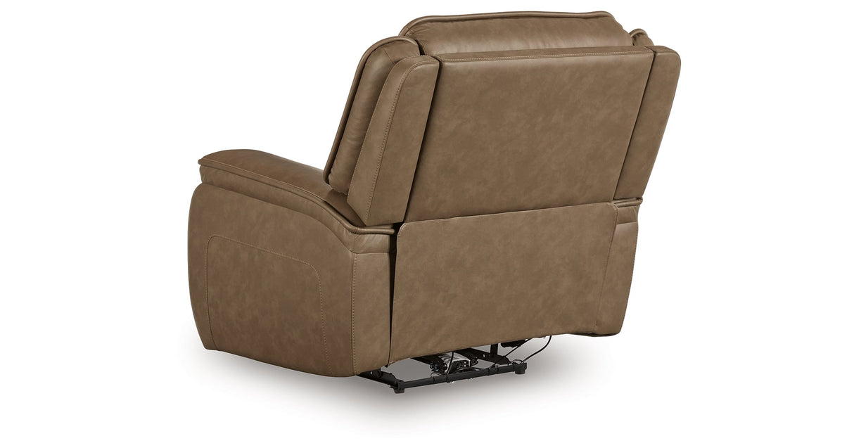Glencroft Sahara Power Recliner by Ashley at Eve Furniture