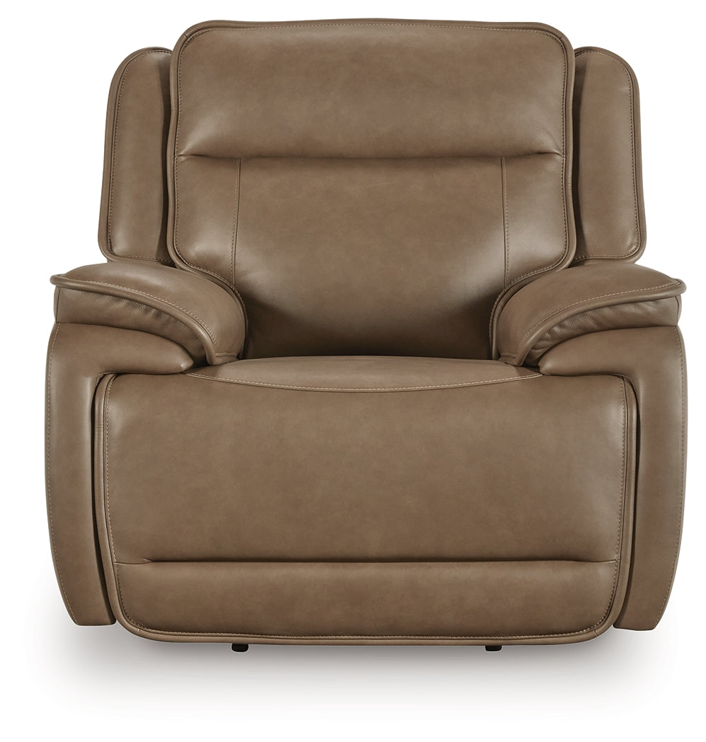 Glencroft Sahara Power Recliner by Ashley at Eve Furniture