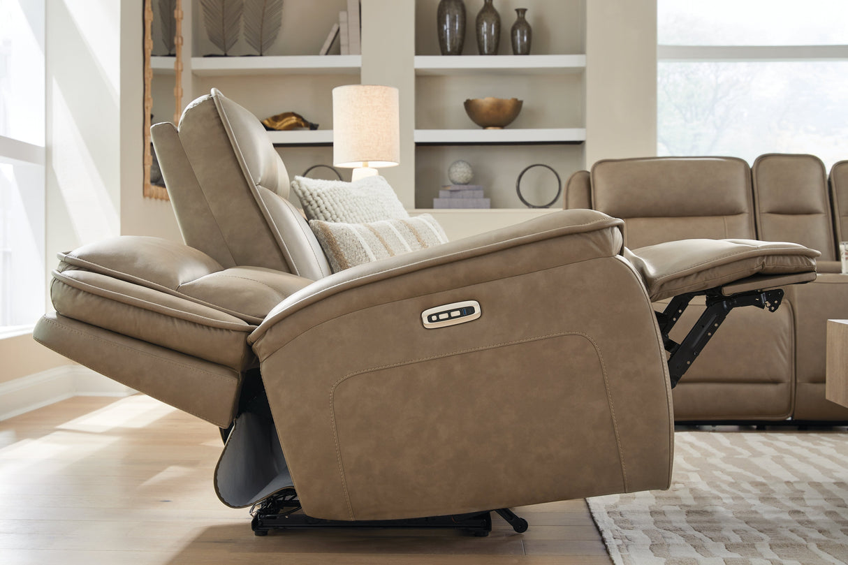 Glencroft Sahara Power Reclining Sofa and Loveseat by Ashley at Eve Furniture