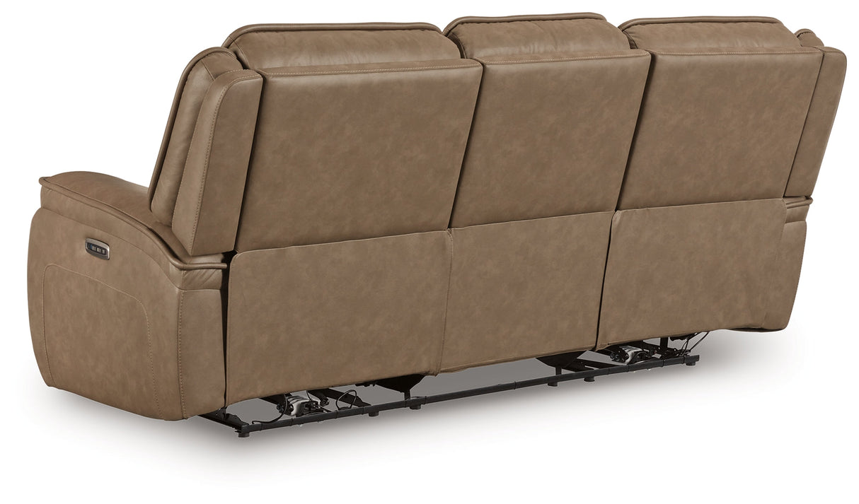 Glencroft Sahara Power Reclining Sofa by Ashley at Eve Furniture