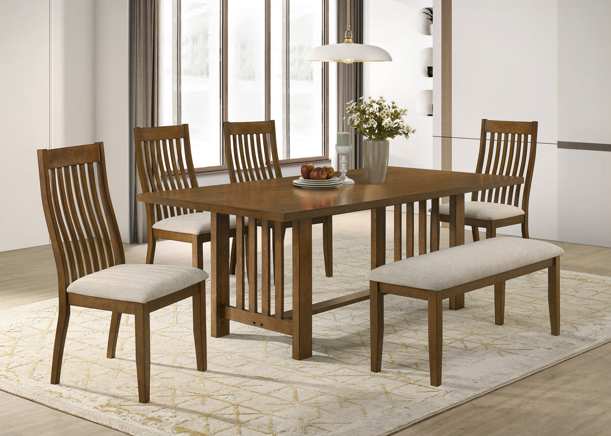 Glendale Brown Dining Table by Crown Mark at Eve Furniture