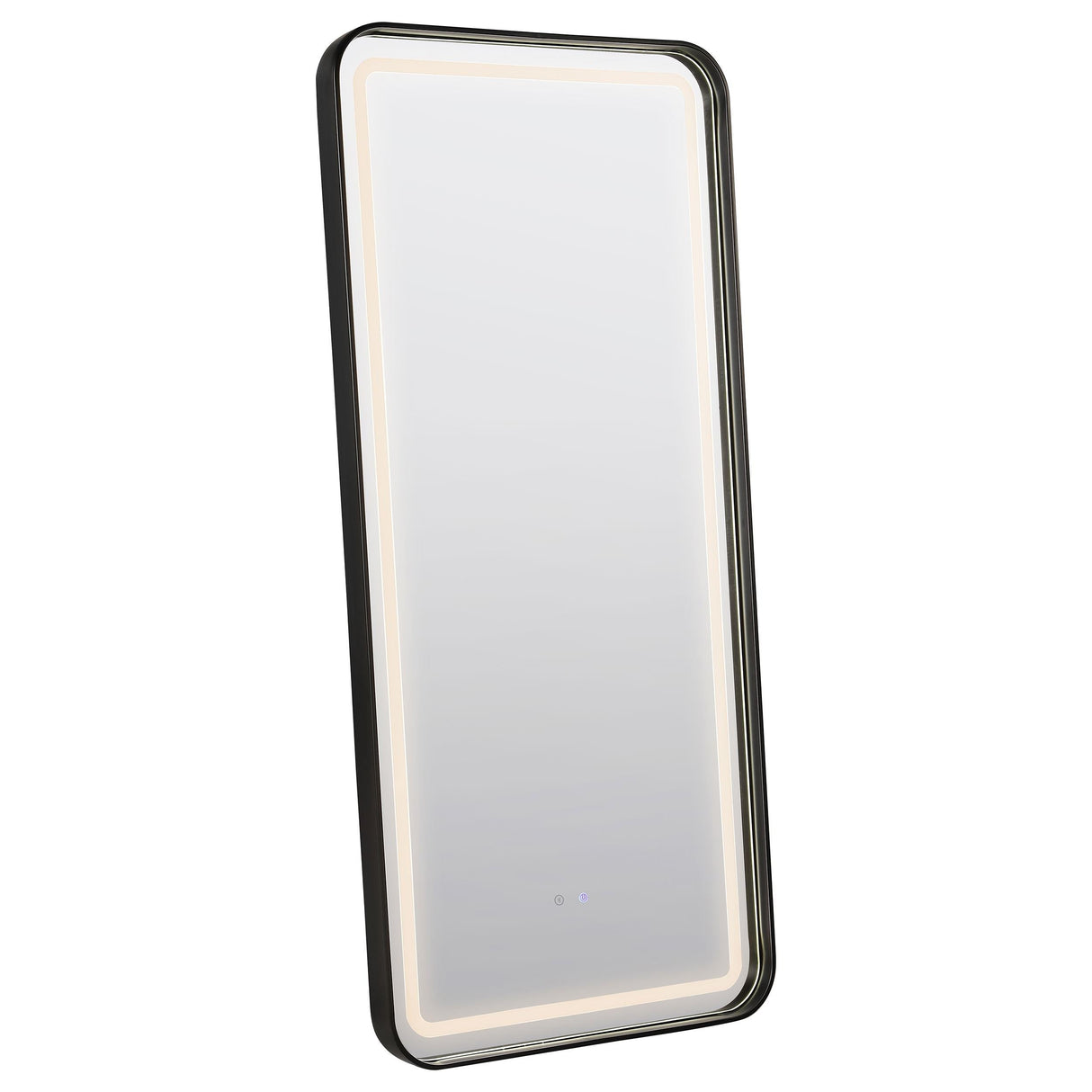 Glendora Black LED Standing Mirror with Bluetooth Speaker by Coaster at Eve Furniture