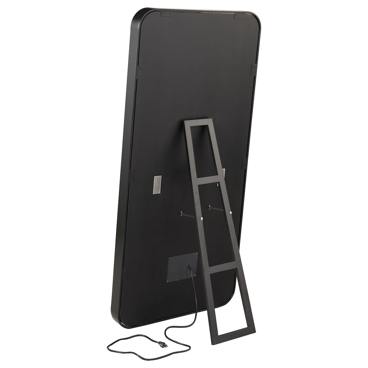 Glendora Black LED Standing Mirror with Bluetooth Speaker by Coaster at Eve Furniture