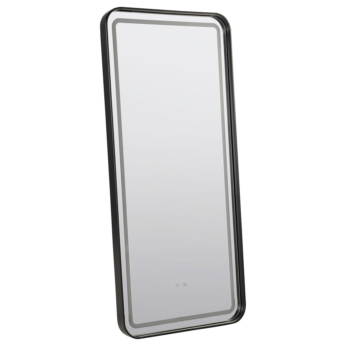 Glendora Black LED Standing Mirror with Bluetooth Speaker by Coaster at Eve Furniture