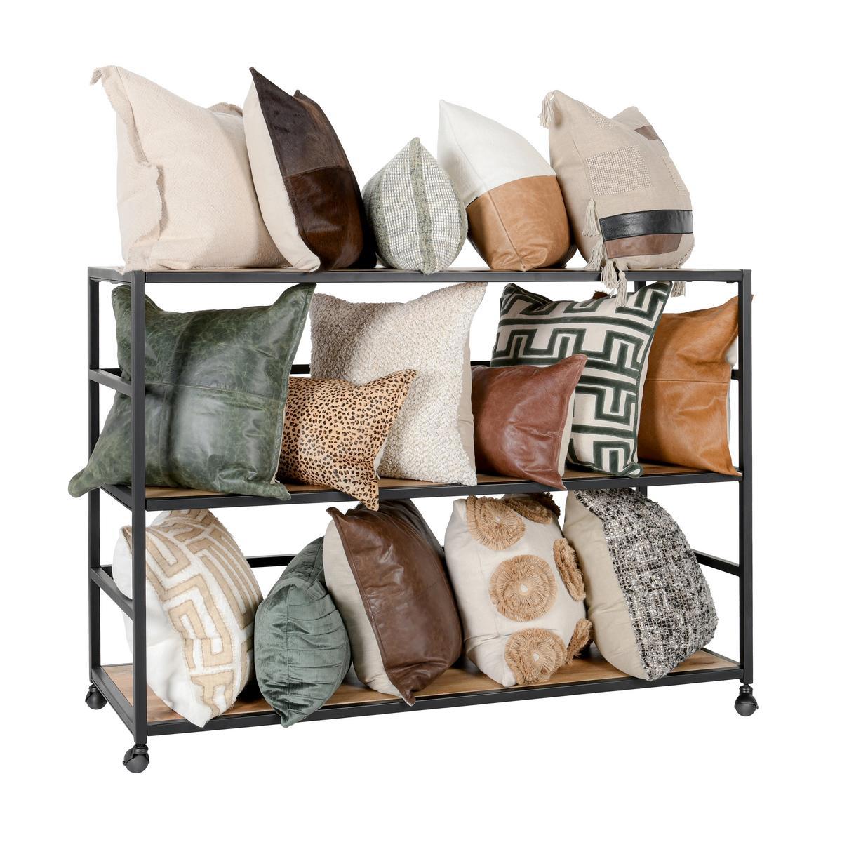Glendora Black/Natural Rack by Classic Home at Eve Furniture