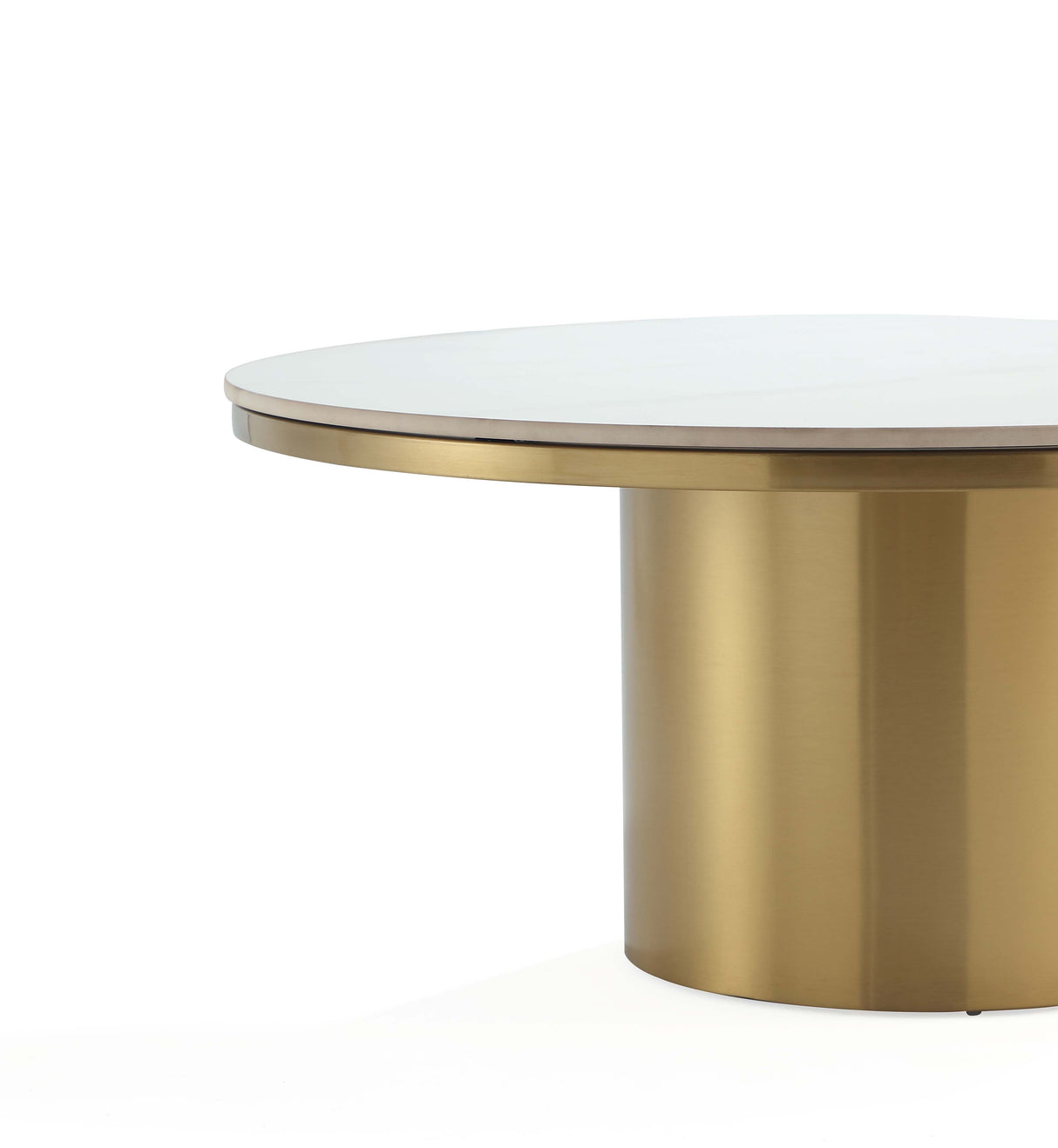 Glenn Coffee Table and End Table in Gold (set of 2) by Manhattan Comfort at Eve Furniture