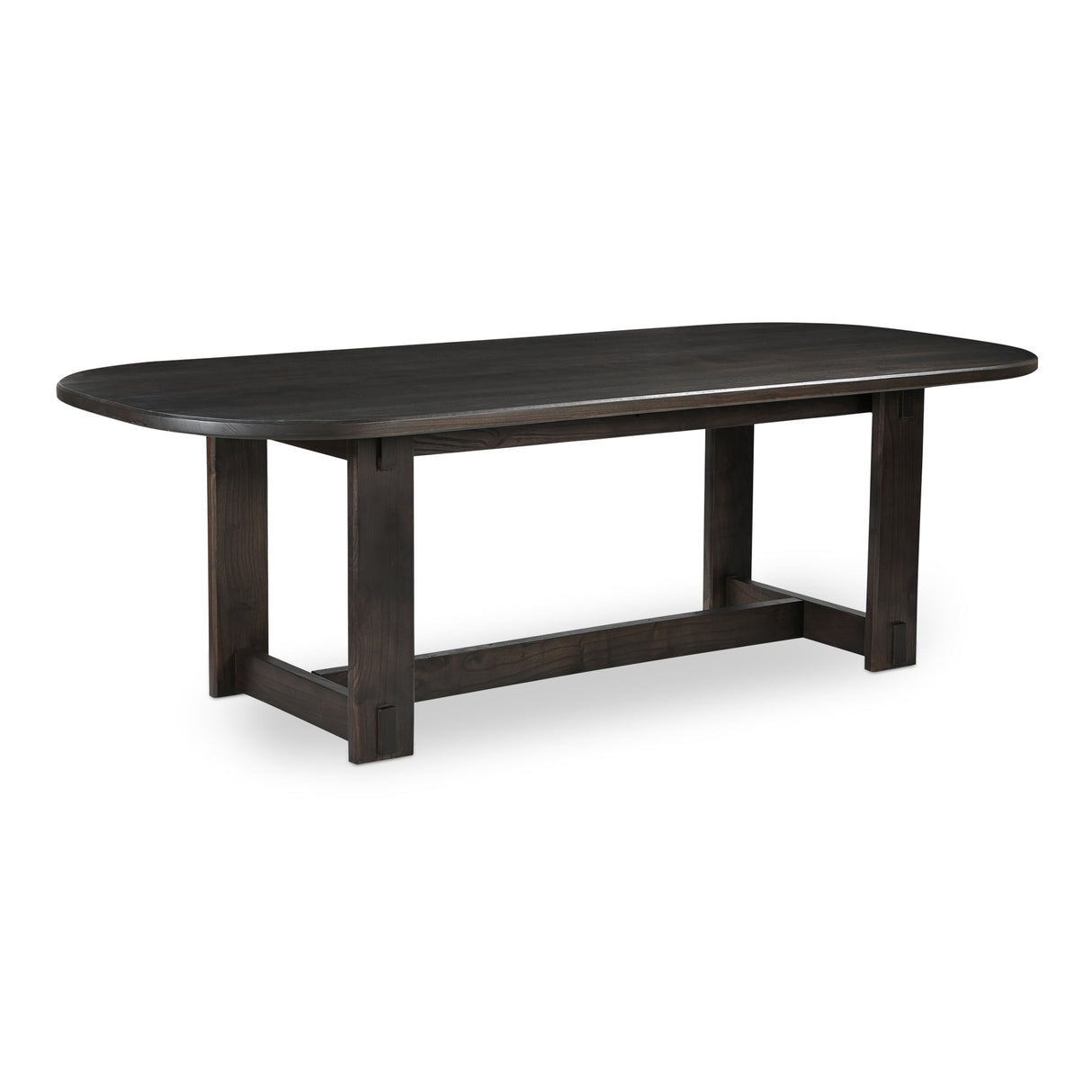 Glenn Dark Brown Oval Dining Table by MOES at Eve Furniture