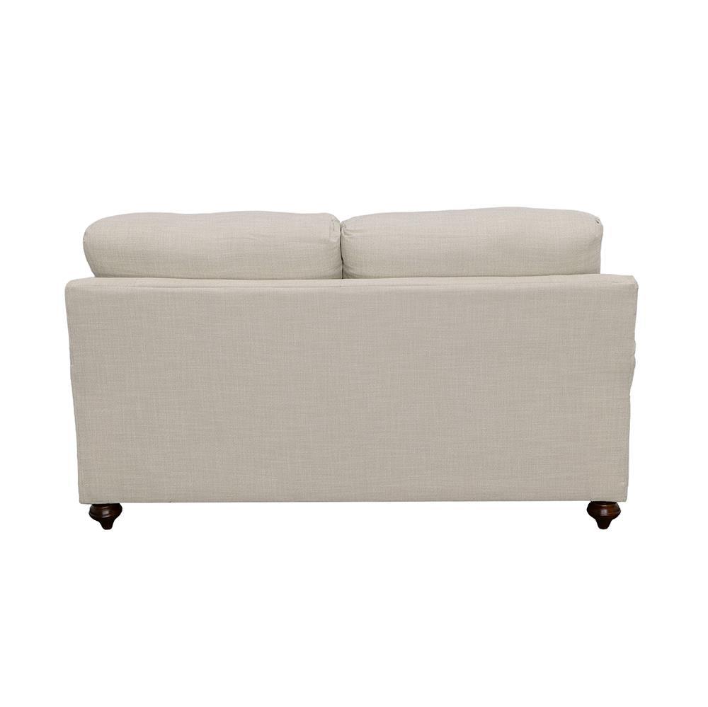 Glenn Light Gray Cushion Back Loveseat by Coaster at Eve Furniture