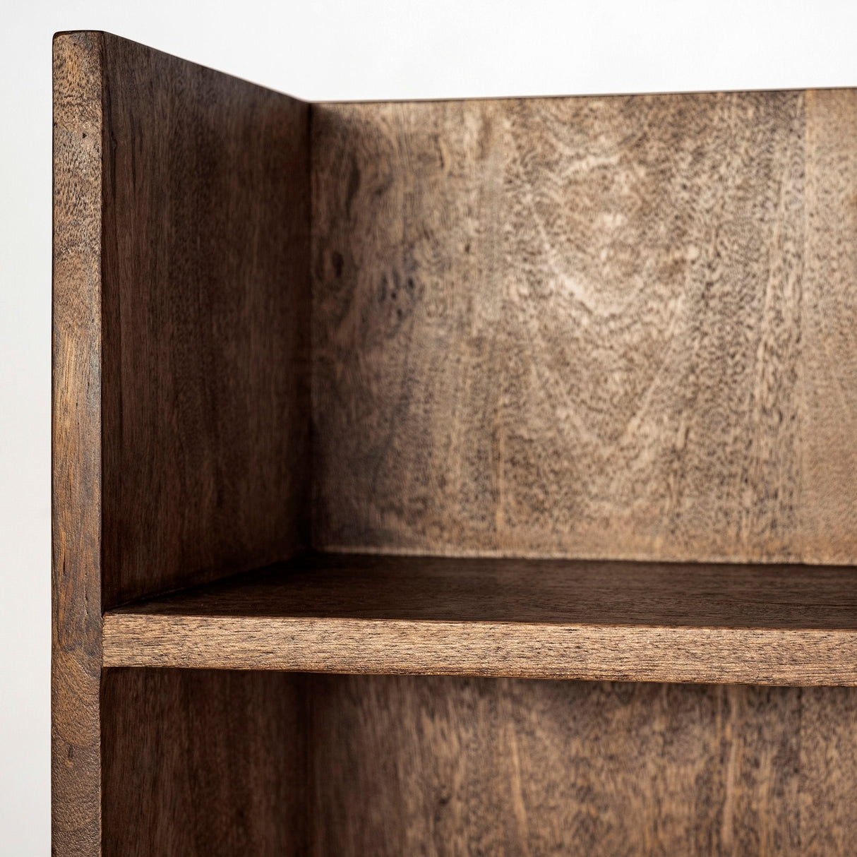Glenn V Dark Brown Wood w/ Cream Fabric Seat, 3 Drawers Hall Tree by Mercana at Eve Furniture