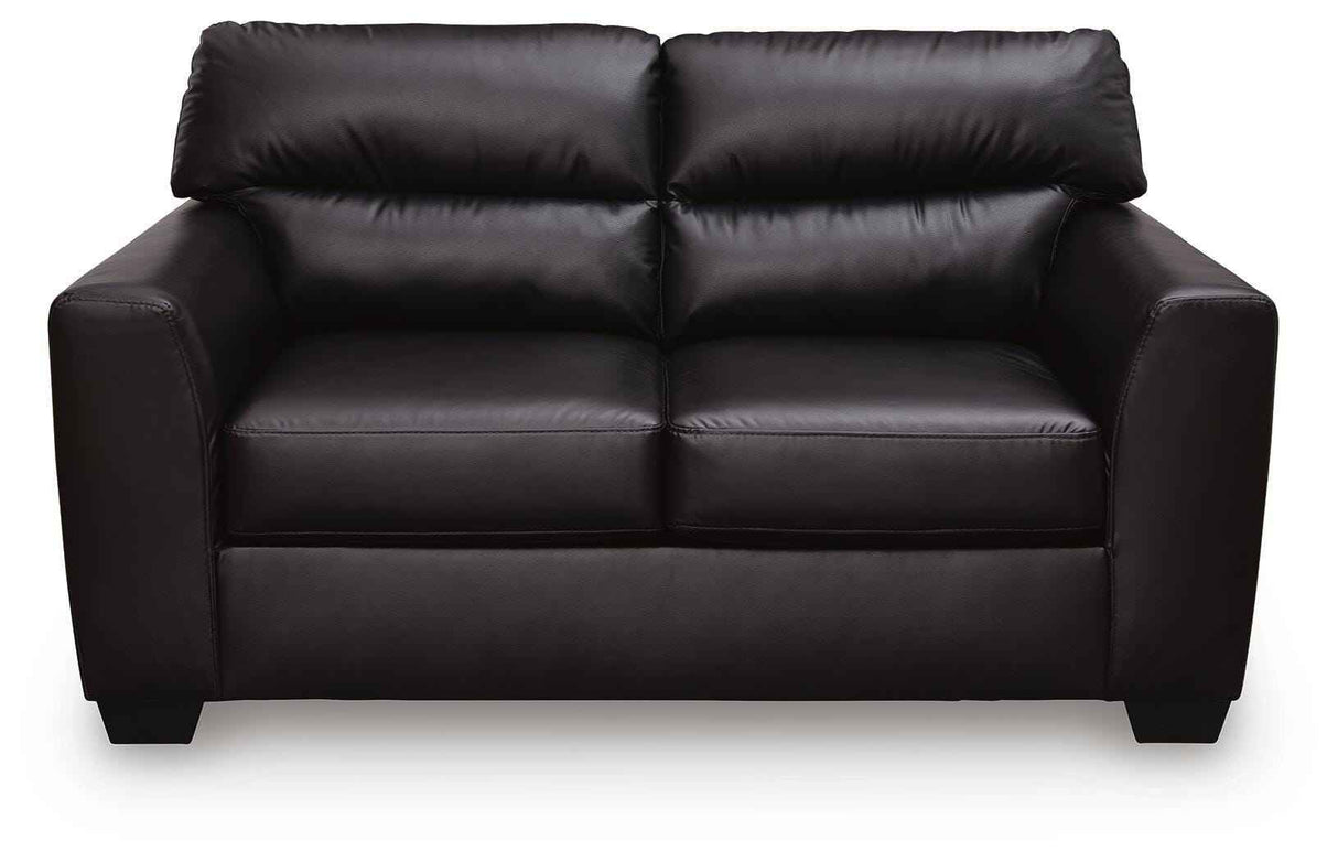 Glennbre Midnight Loveseat by Ashley at Eve Furniture
