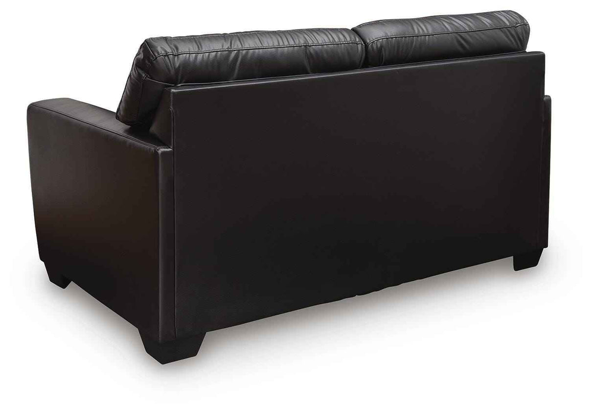 Glennbre Midnight Loveseat by Ashley at Eve Furniture
